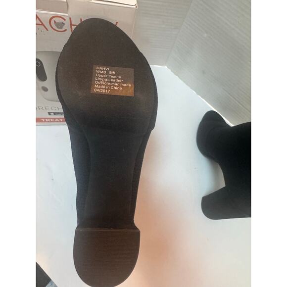 Kenneth Cole women's open toe Black sock bootie 9.5M nwob - Picture 6 of 7